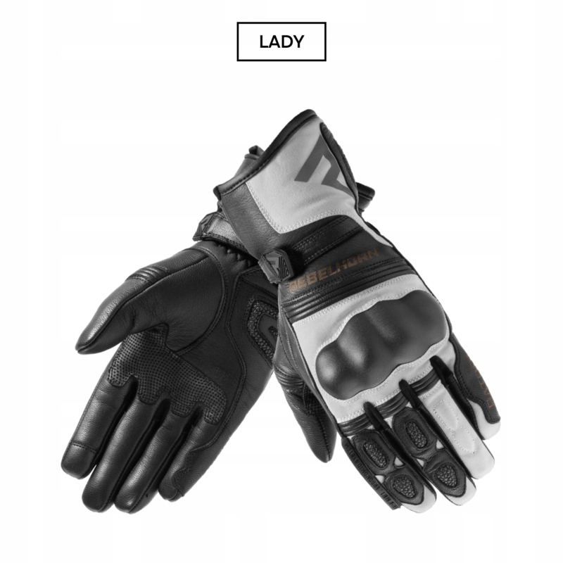 Dámske Motocyklové Rukavice Rebelhorn Patrol Black Grey Wxs (wxs)