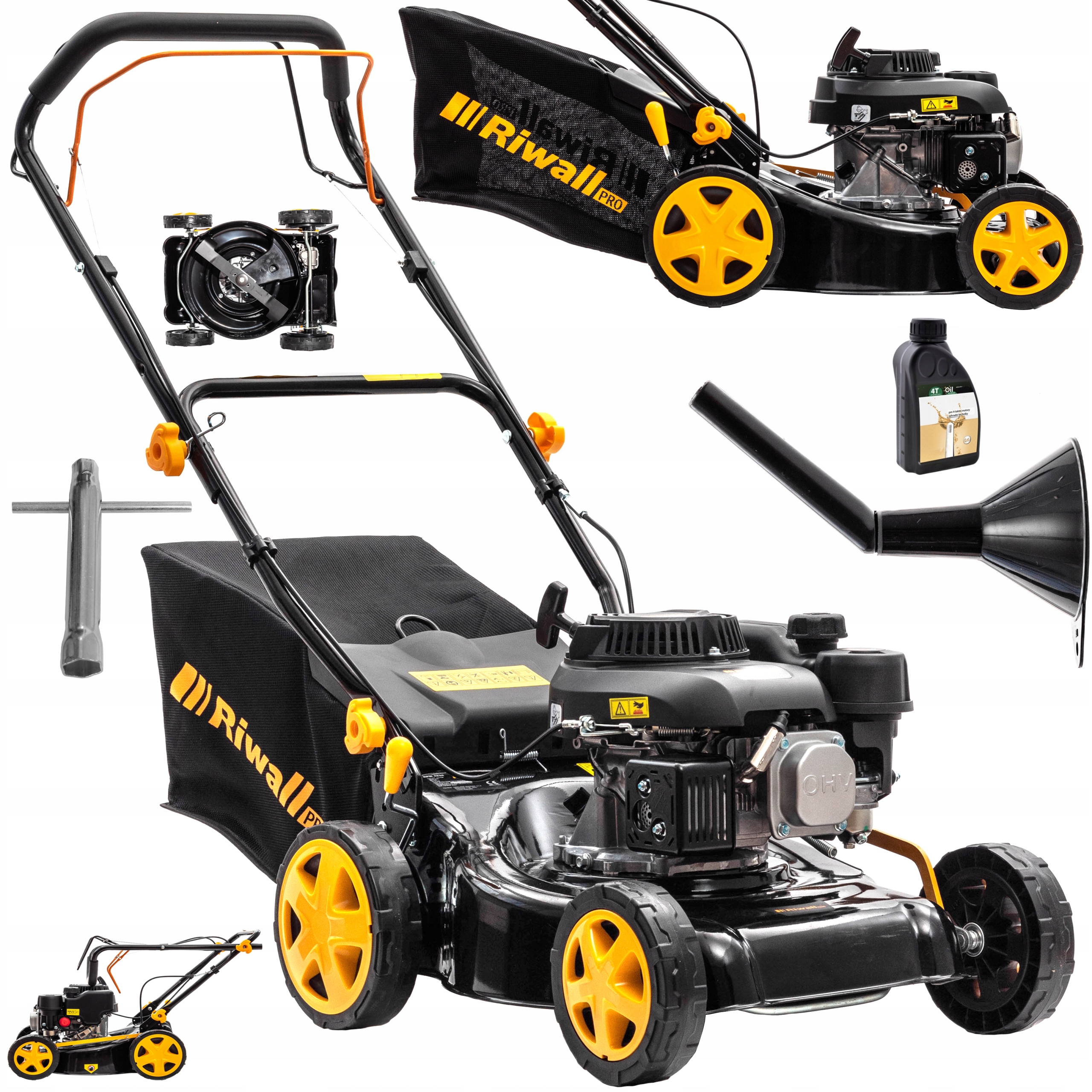 KOSIARKA SPALINOWA DO TRAWY Z NAPĘDEM 7KM MOCNA KOSIARKA NAPĘD