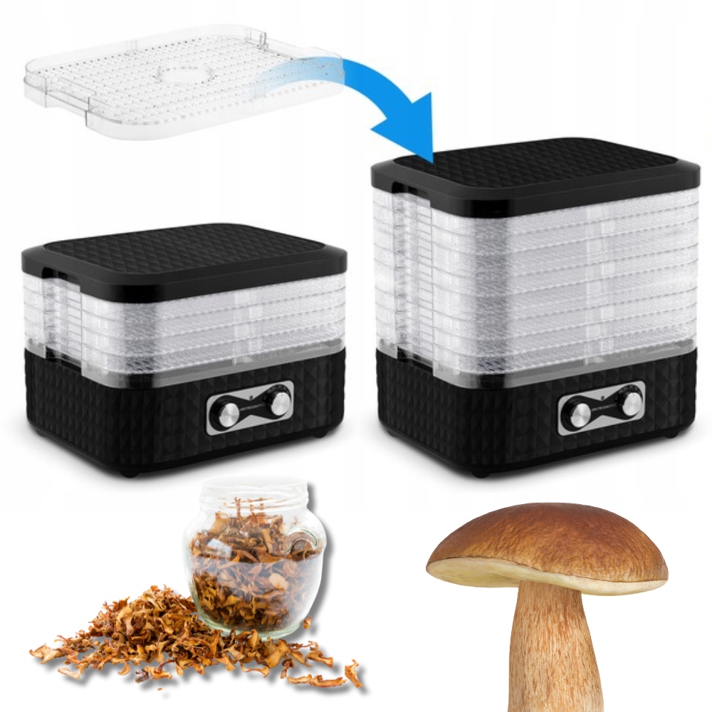 Sušička na houby Potravinářské ovoce Silná 5 úrovní Termooběh