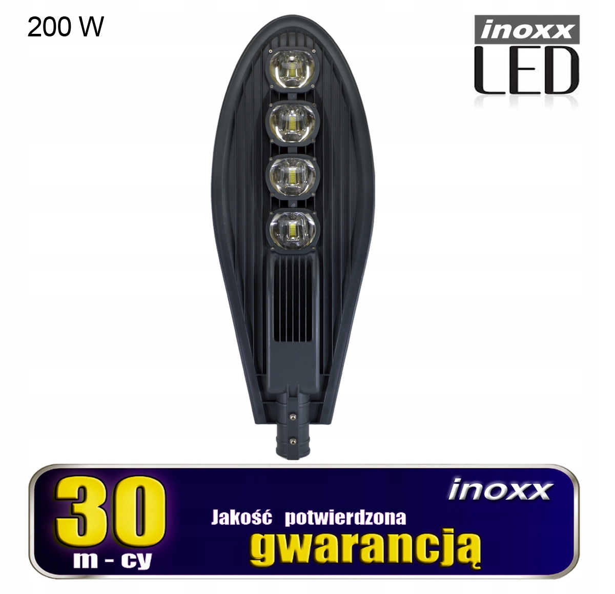 LATARNIA ULICZNA 200W LED MOCNA ENERGOOSZCZĘDNA
