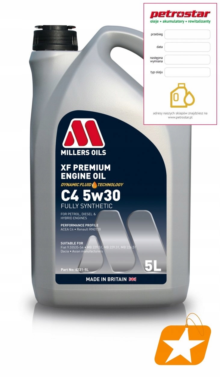 Millers Xf Premium C4 5W30 5L