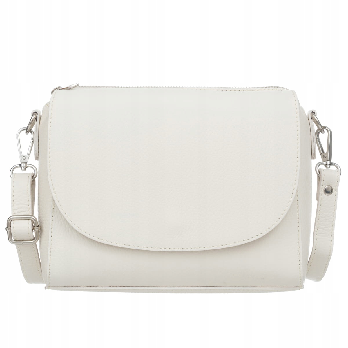 Kožená kabelka Vera Pelle Camere Ecru