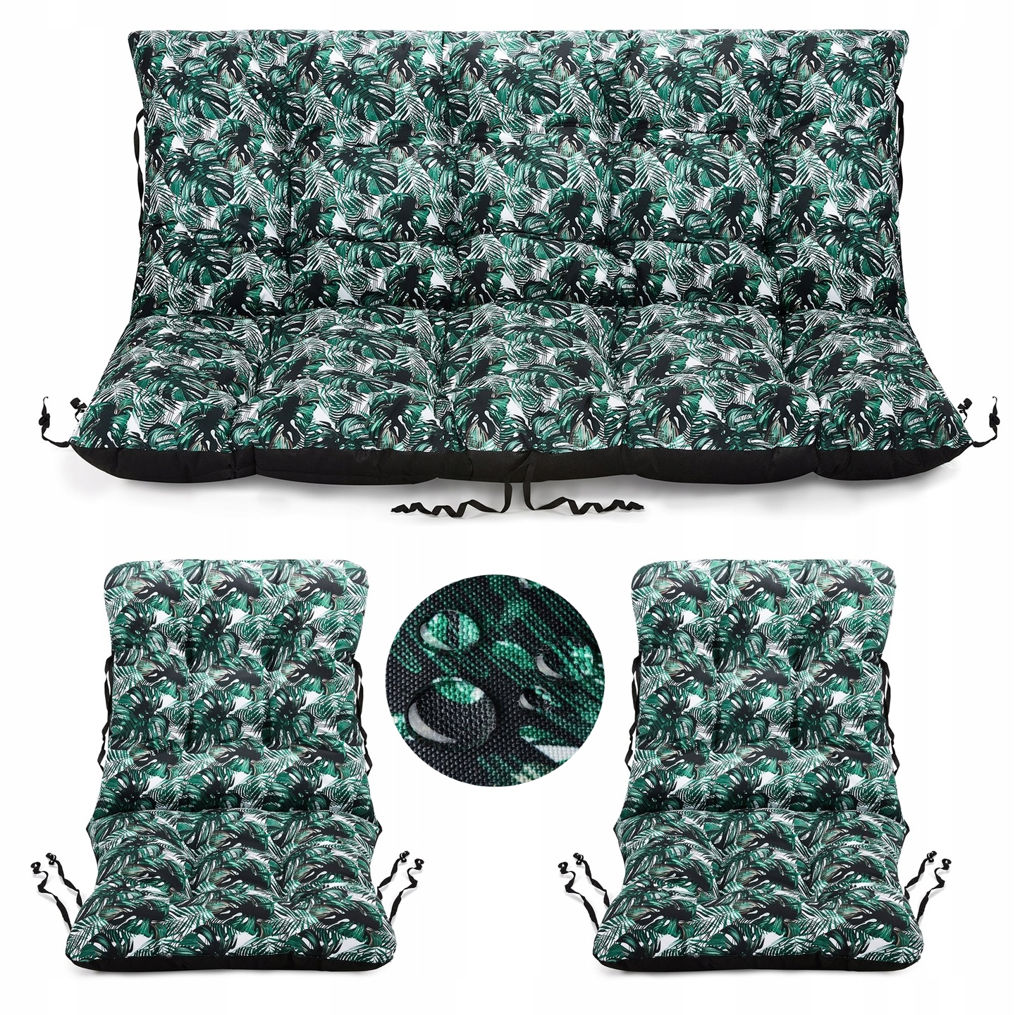 

Poduszki na meble Rattan 120x110 cm zestaw 2+1