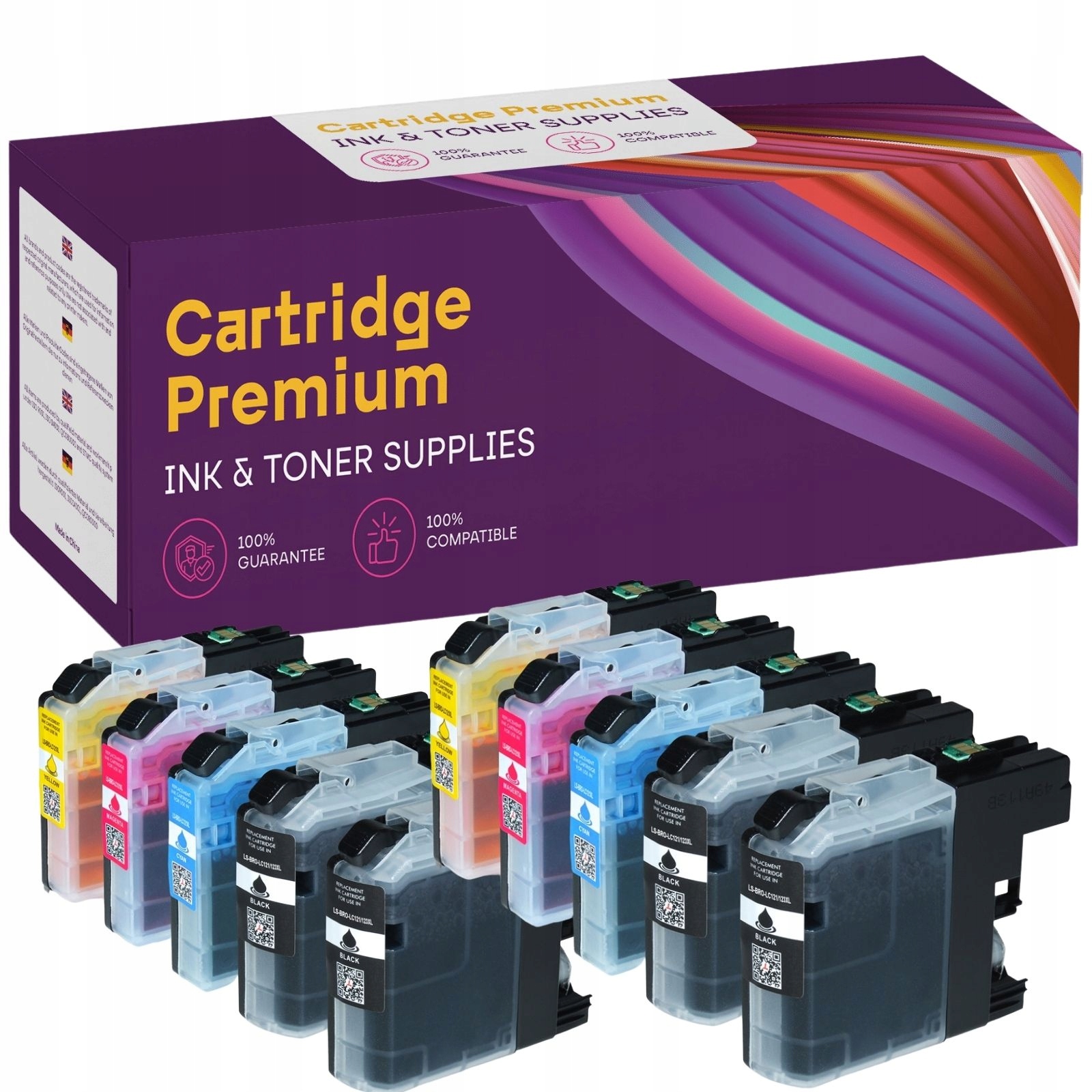 

10x Tusz Do Brother DCP-J132W DCP-J152W LC123