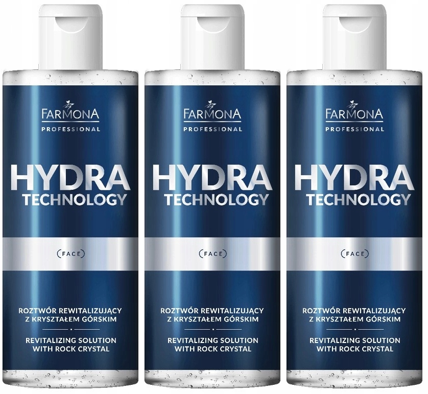 Revitalizační čistící roztok Hydra Technology 3 x 500 ml Farmona