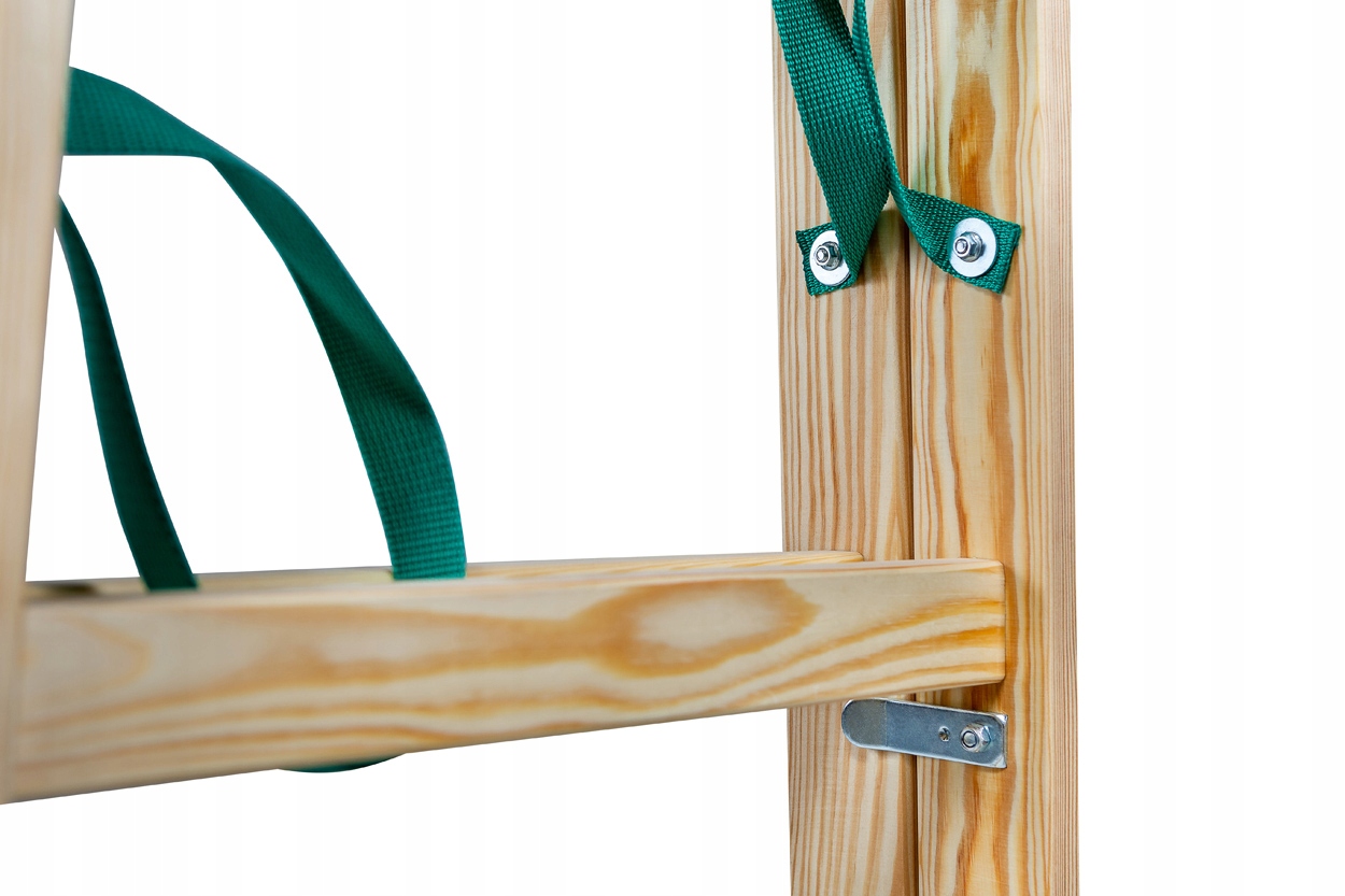 DRABINA DREWNIANA BRAKET STANDARD 2X3 SZCZEBLE 95C Wysokość robocza 0.95 m