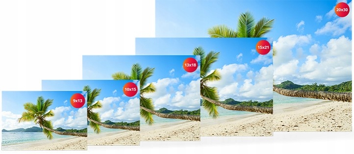 Odbitki 1 zdjęcie 30x40 cm Wywoływanie Wywołanie JAKOŚĆ PREMIUM FULL HD Rodzaj papieru matowy