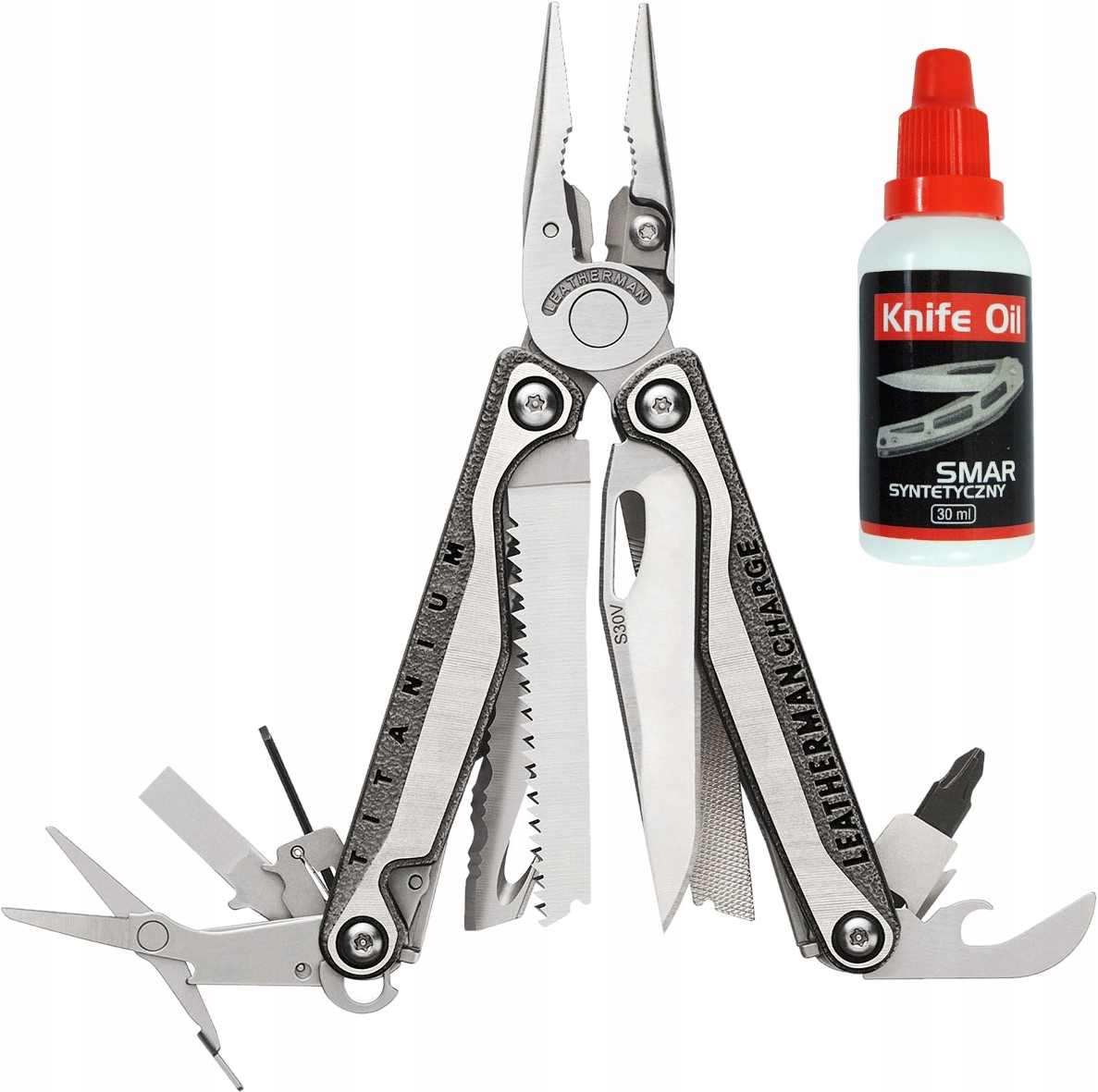 

Zestaw Multitool Leatherman Charge TTi Plus Olej