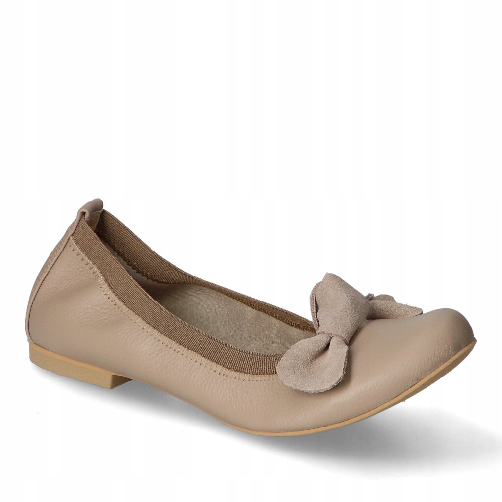 Baleríny Tuomo 1175 Capuccino+mašle 37