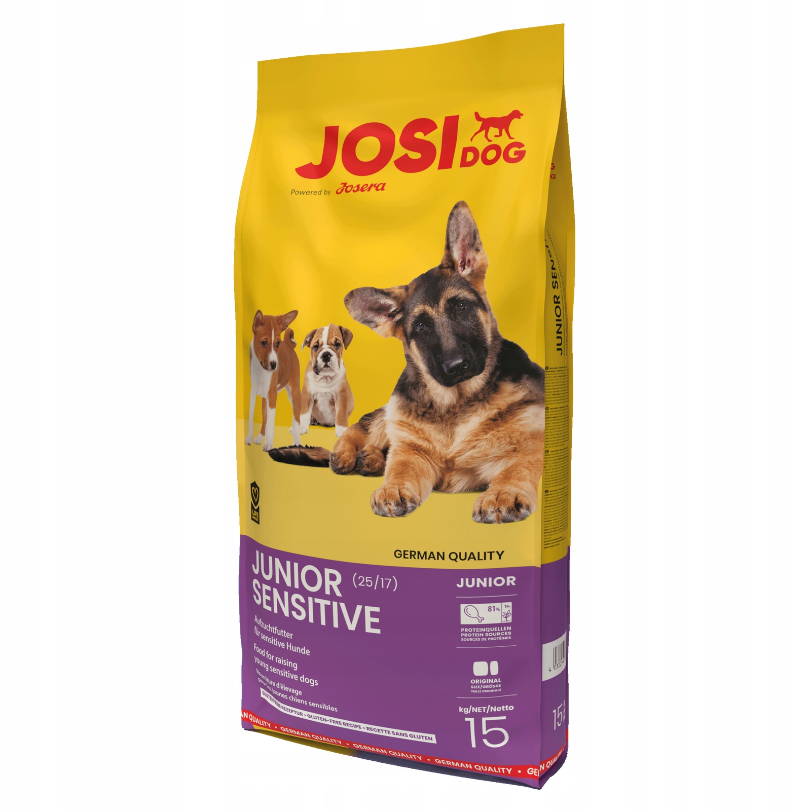 Levně Josera JosiDog Junior Sensitive Krmivo pro štěňata 15 kg