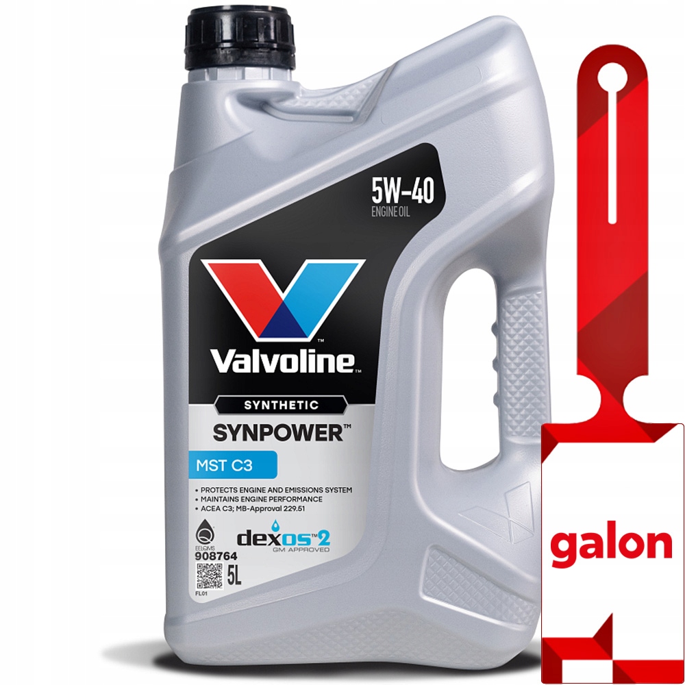 Valvoline Synpower Mst C3 5w40 5L syntetyczny olej silnikowy
