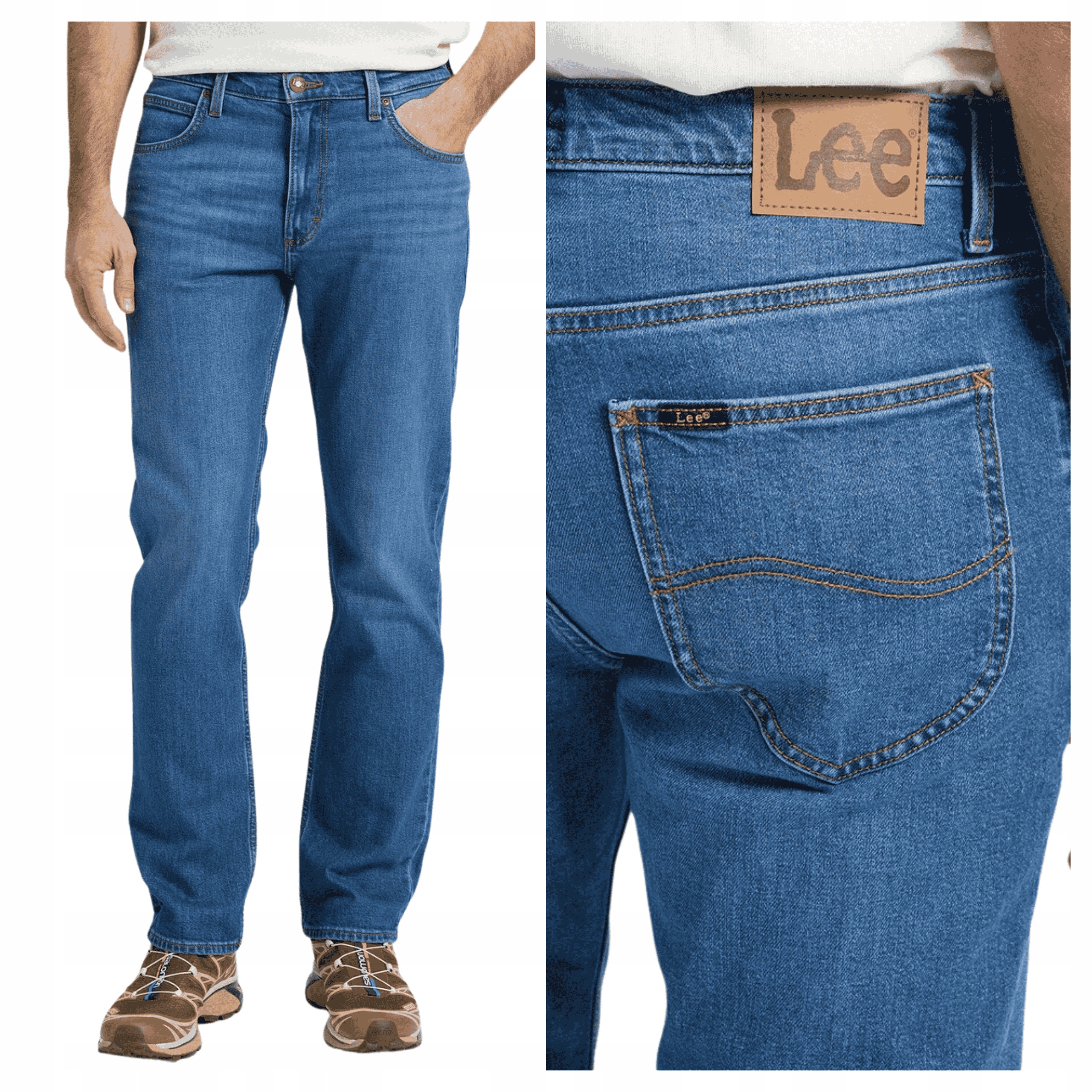 Pánské džínové kalhoty Lee Daren Modré Přiléhavé W34 L32