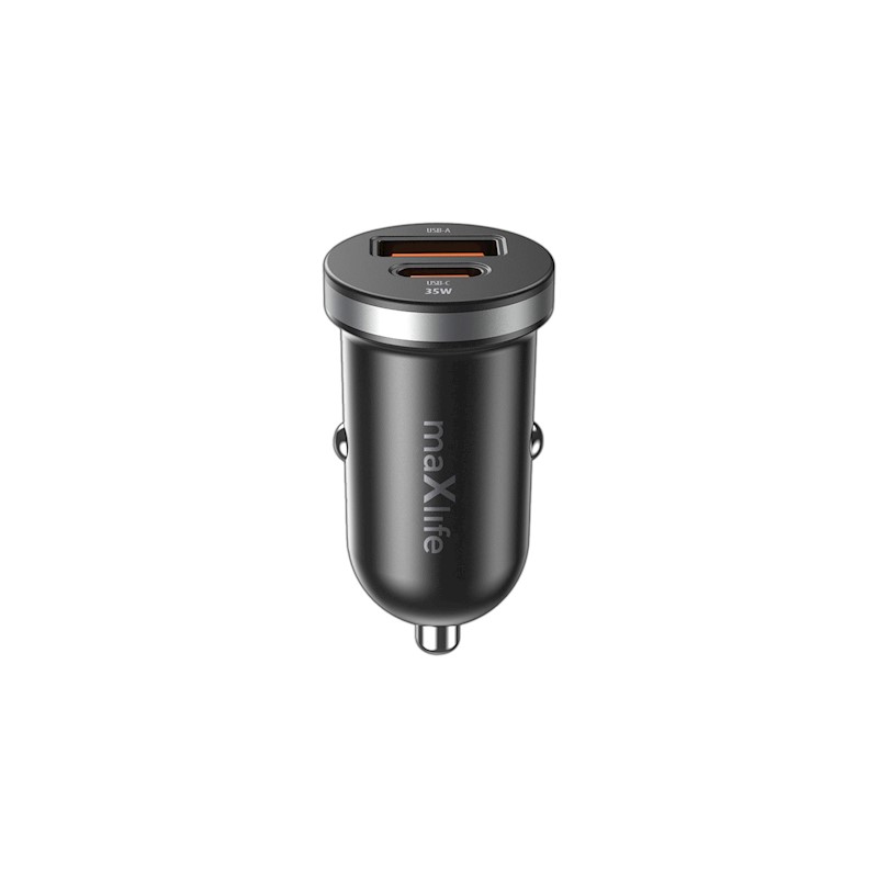 Maxlife ładowarka samochodowa Pd Qc MXCC- 05 1x Usb- C 1x Usb 35W czarna