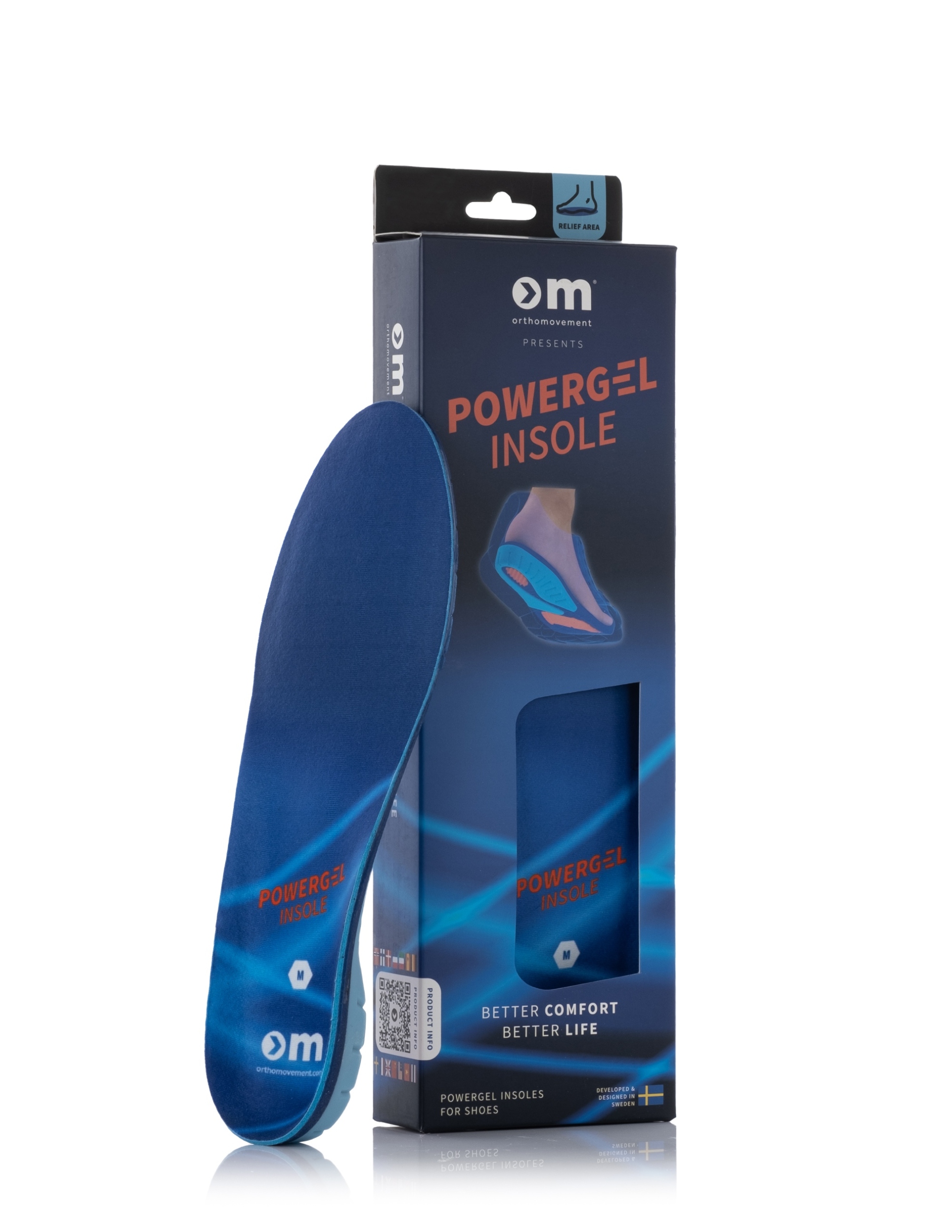 Gelové vložky Ortho Movement PowerGel 35-37