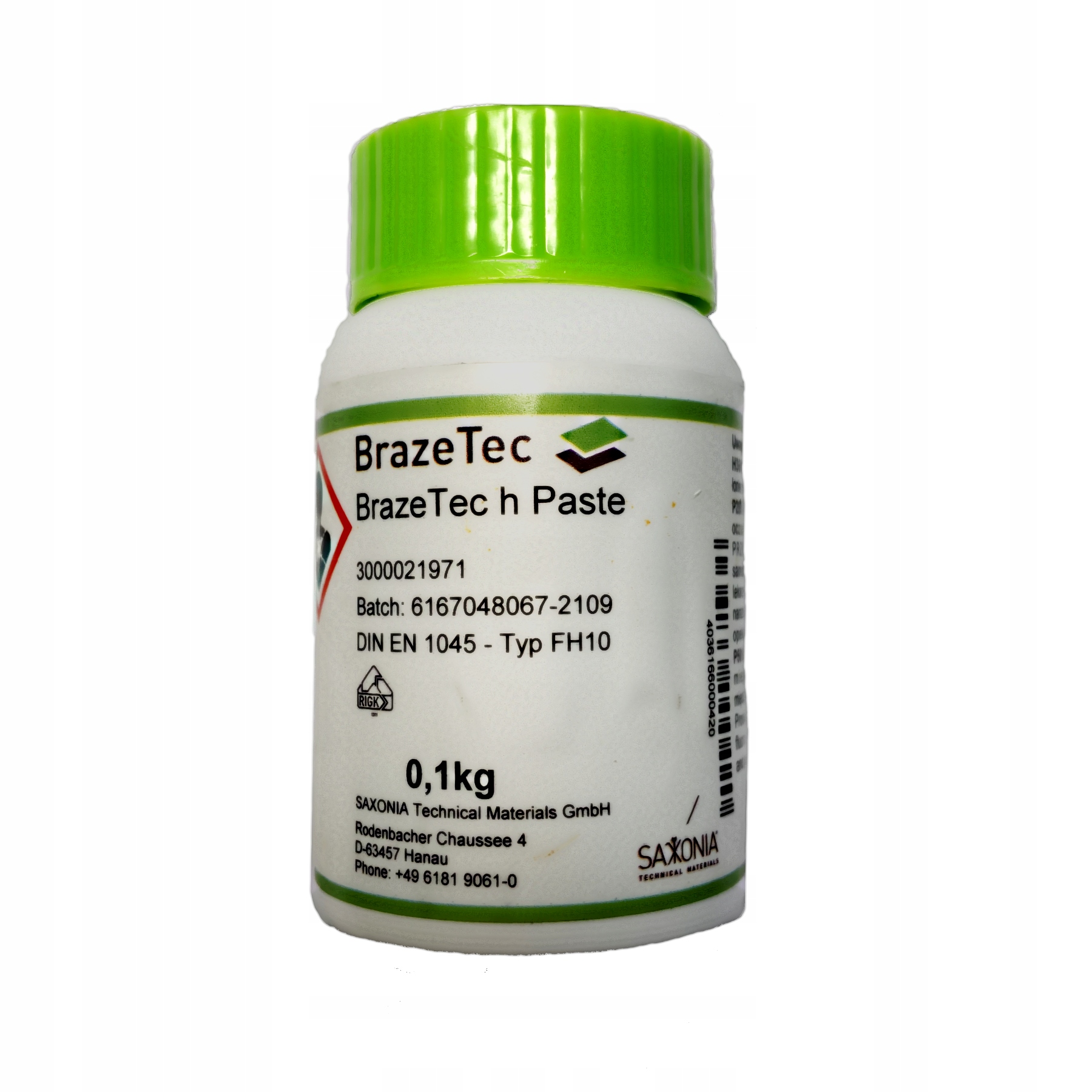 

Pasta do lutowania twardego rur z miedzi BrazeTec