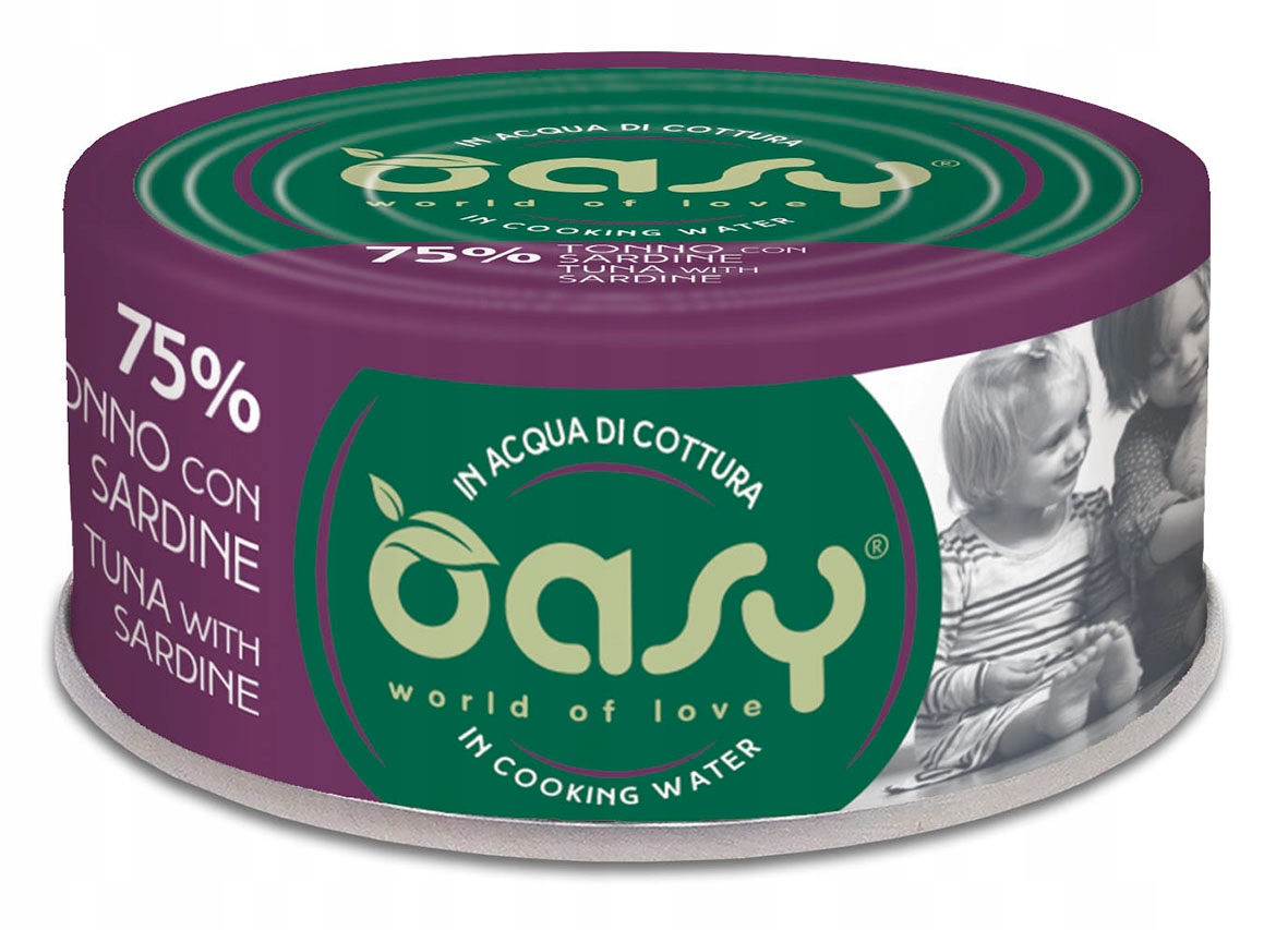 Levně 9X Oasy More Love tuňák se sardinkami 70g plechovka