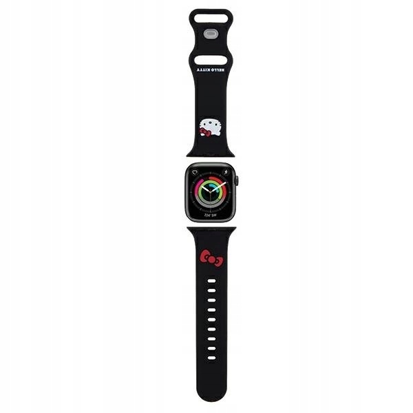 Pasek Hello Kitty Silicone Kitty Head na Apple Watch 38/40/41mm czarny