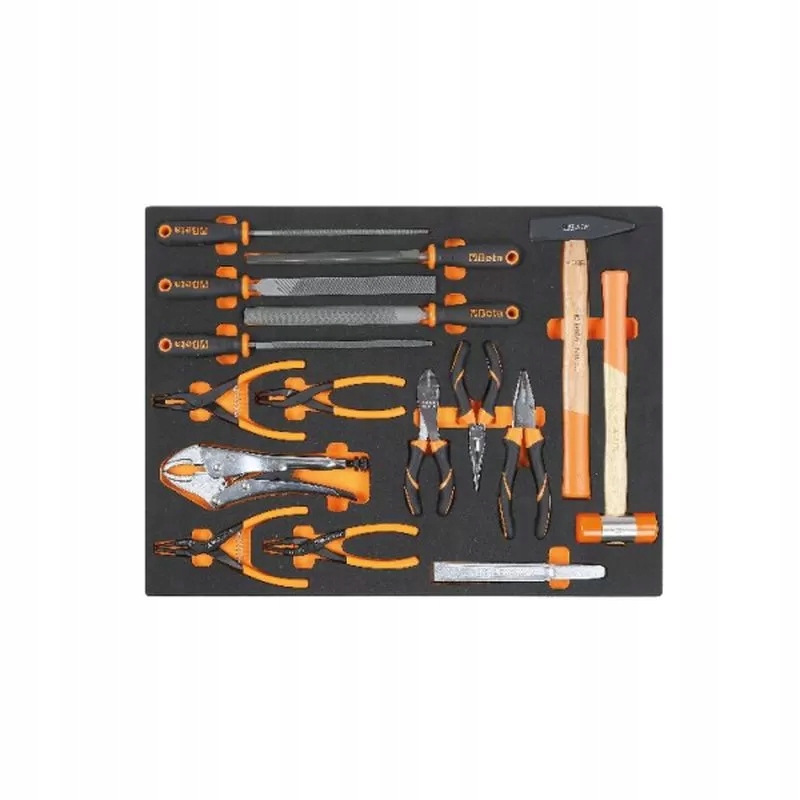 Zestaw 16 narzędzi w miękkim wkładzie profilowanym