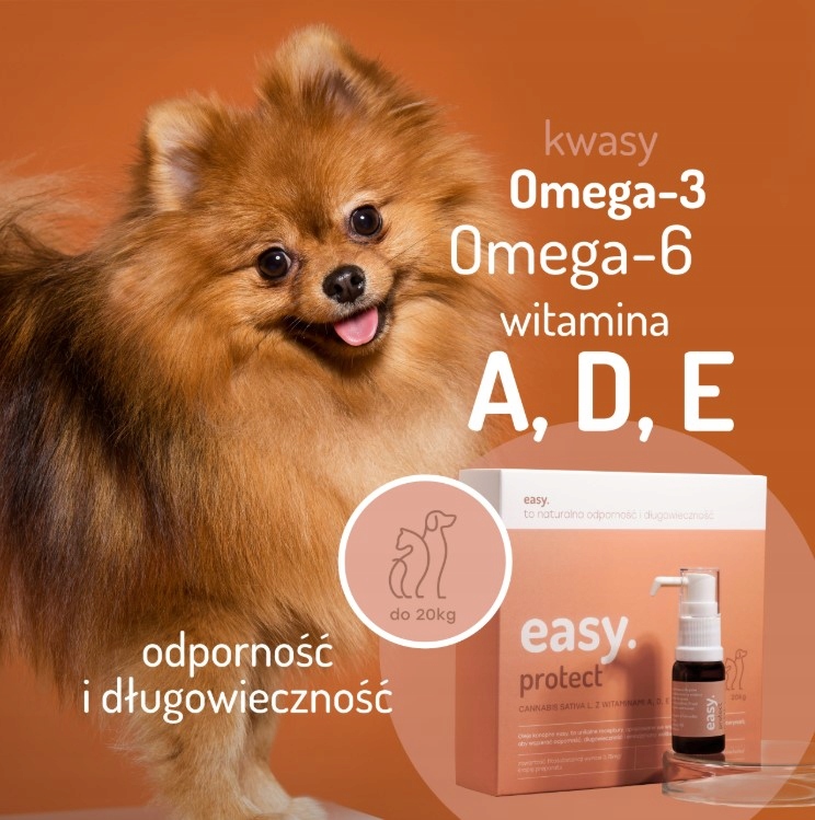 Levně Easy. Konopný olej pro psy a kočky Protect do 20 kg