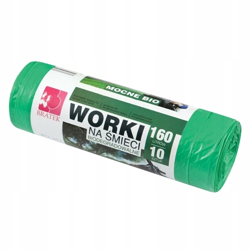 

Worki na śmieci biodegradowalne 160L 10 szt. mocne