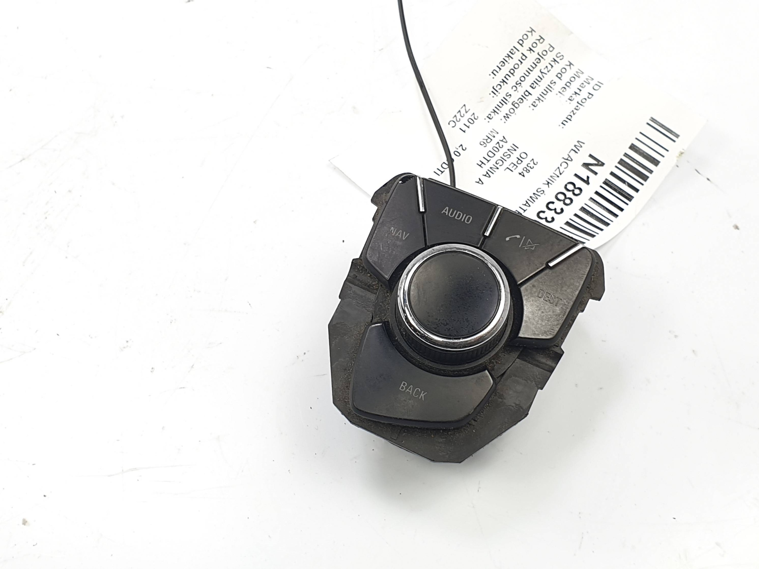 control panel navigation 13343754 OPEL INSIGNIA A