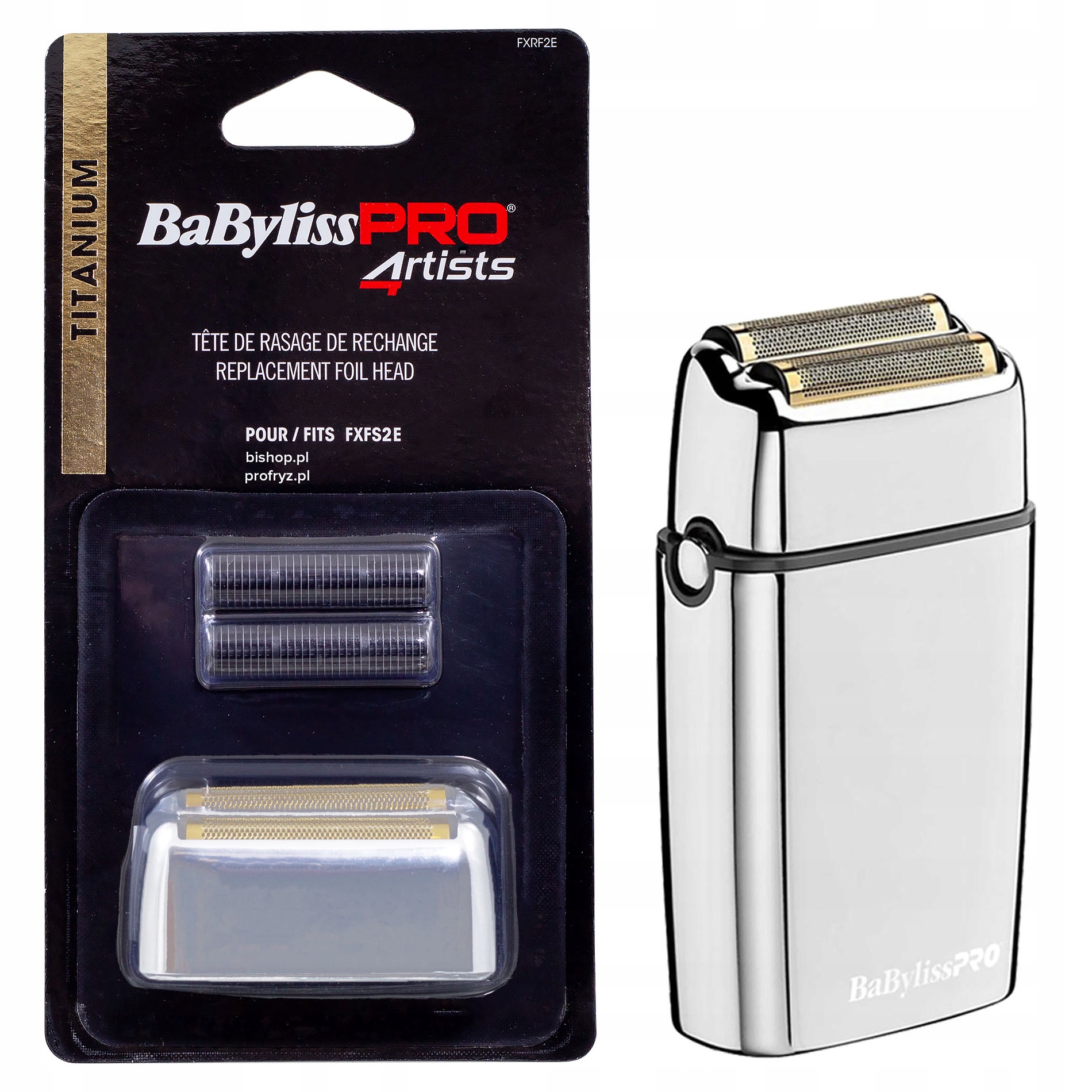 Babyliss Pro Głowica Folia do Golarki FXFS2 Srebrna