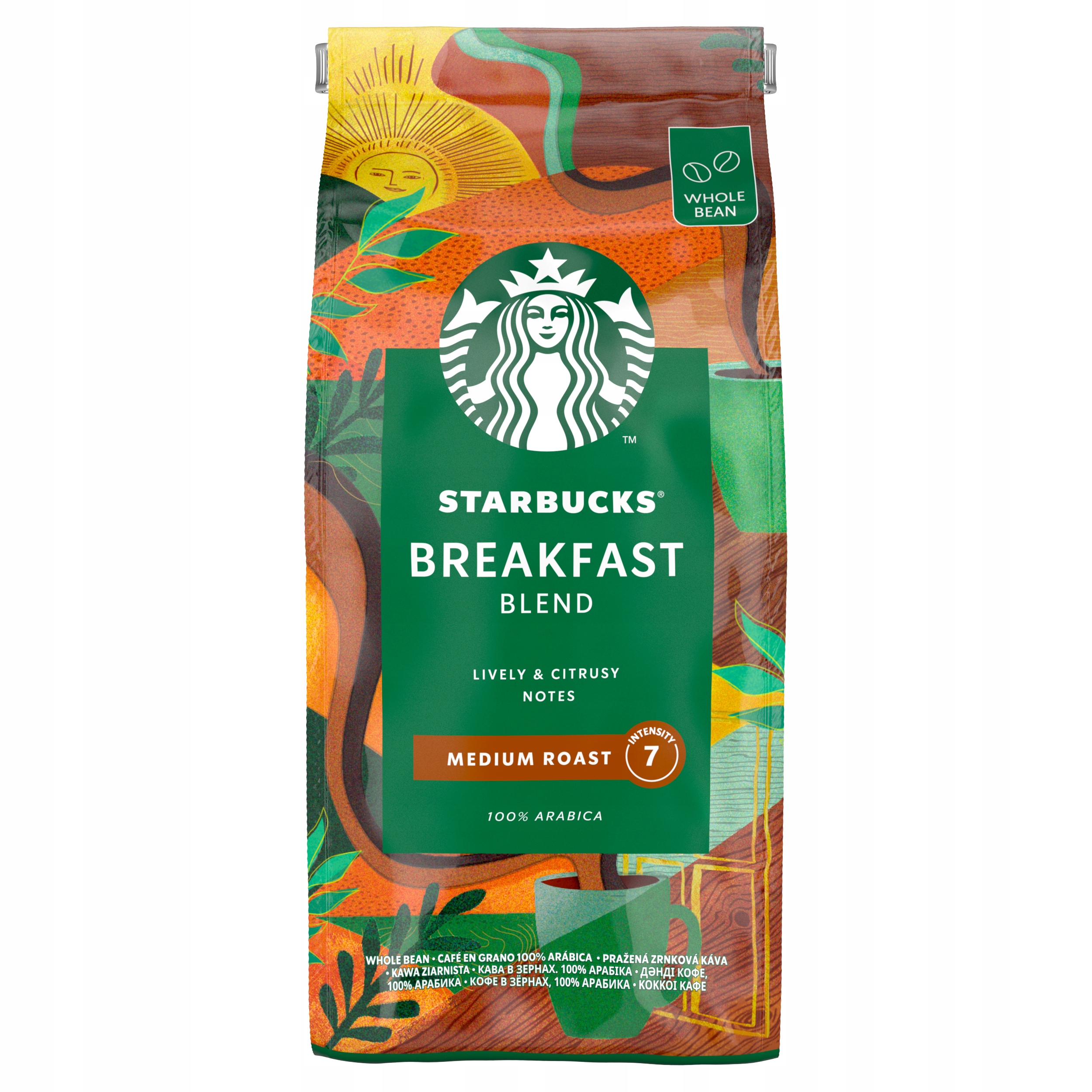 Levně Káva zrnková Arabica Starbucks Breakfast Blend 450 g