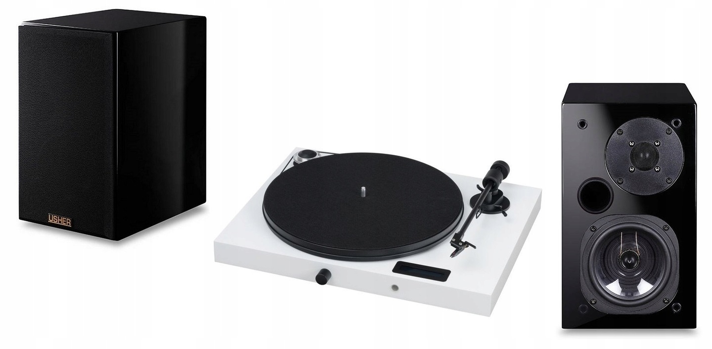 Pro-ject Juke Box E Zosilňovač Bt Usher S-520 Kompletný Set Pre Vinyly