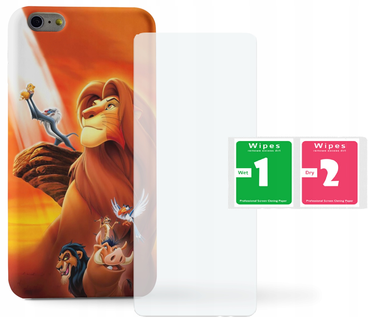 

Case Etui do Iphone 7 8 SE2- Król Lew+szkło