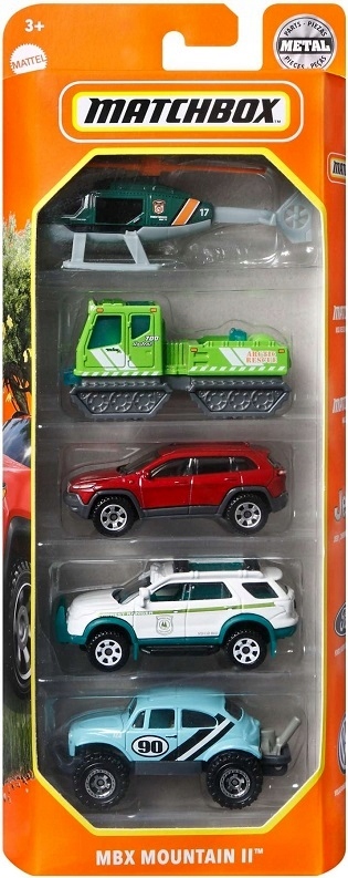 

Mbx Mountain II autka zestaw Matchbox 5-PACK