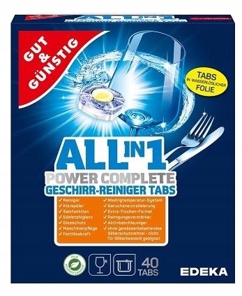 

G&g Tabletki do zmywarki all in 1 40tabs Mocne