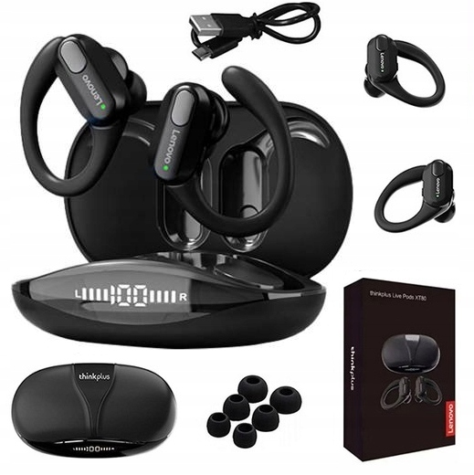 ORYGINALNE SŁUCHAWKI BEZPRZEWODOWE LENOVO XT80 SPORTOWE BLUETOOTH LUX