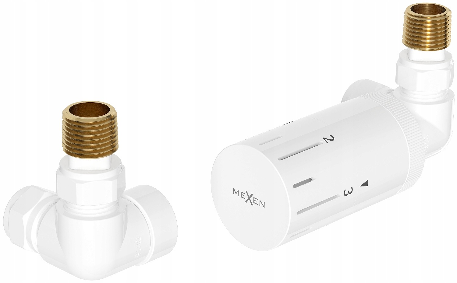 Mexen G05 axiální termostatická sada bílá G1/2 W903-958-20