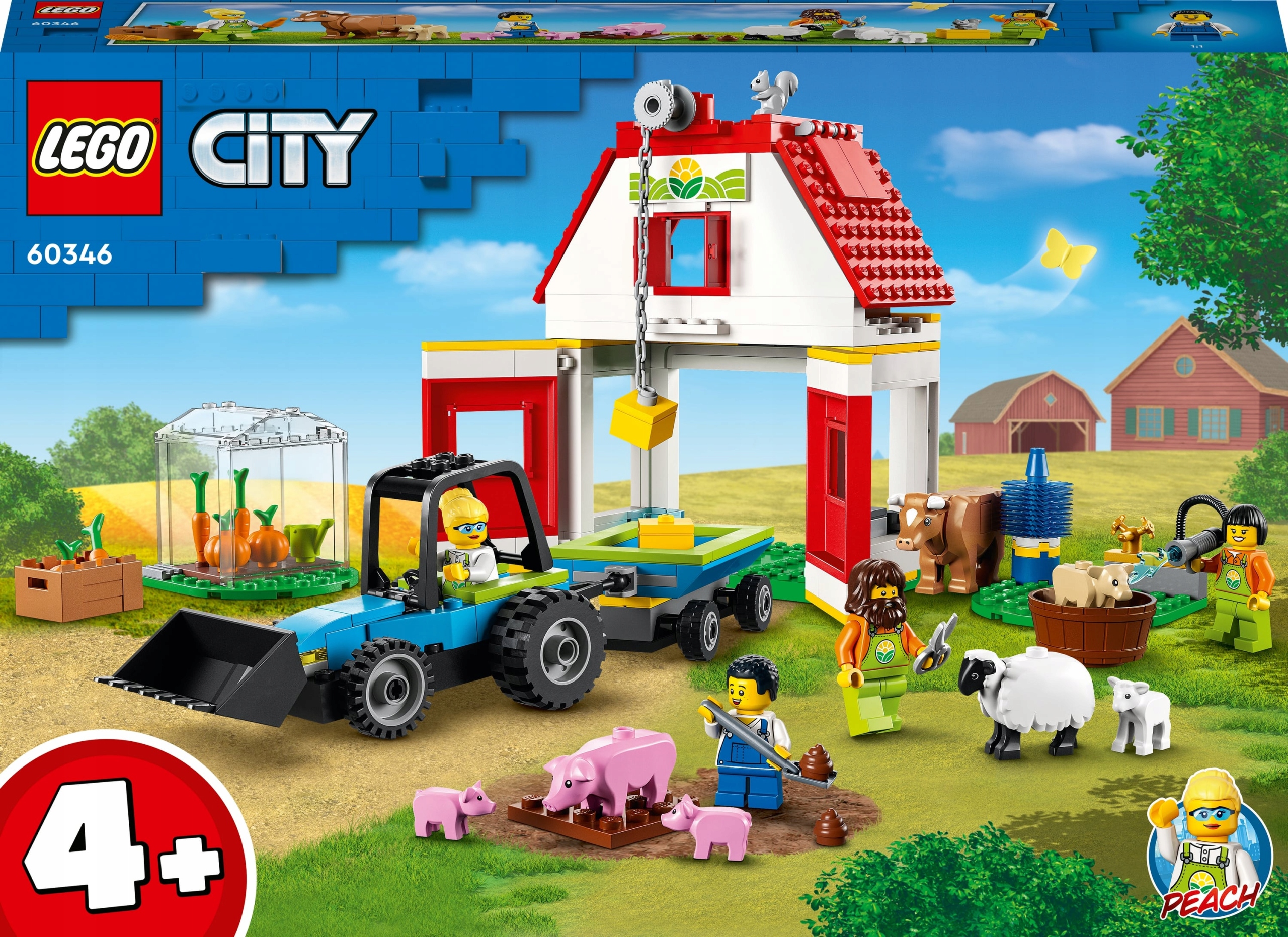 Lego. City. Stodoła i zwierzęta gospodarskie 4+
