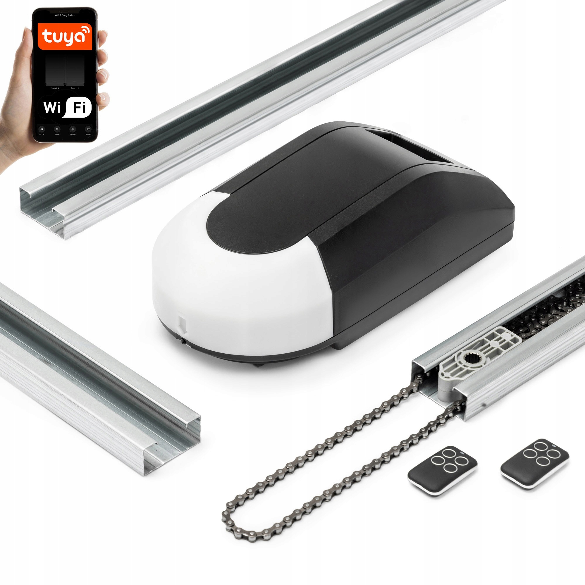 Pohon Sada Pre Garážovú Bránu ARM100 Automat 2,2m/80kg 2 Diaľkové Ovládače Wifi