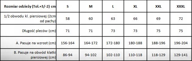 Kurtka pomarańczowa ostrzegawcza Vizwell VWTC06/XL Rozmiar XL