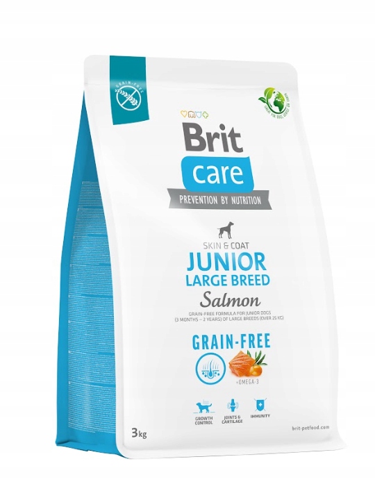 Levně Brit Care Dog Junior Large Breed Salmon 3 kg