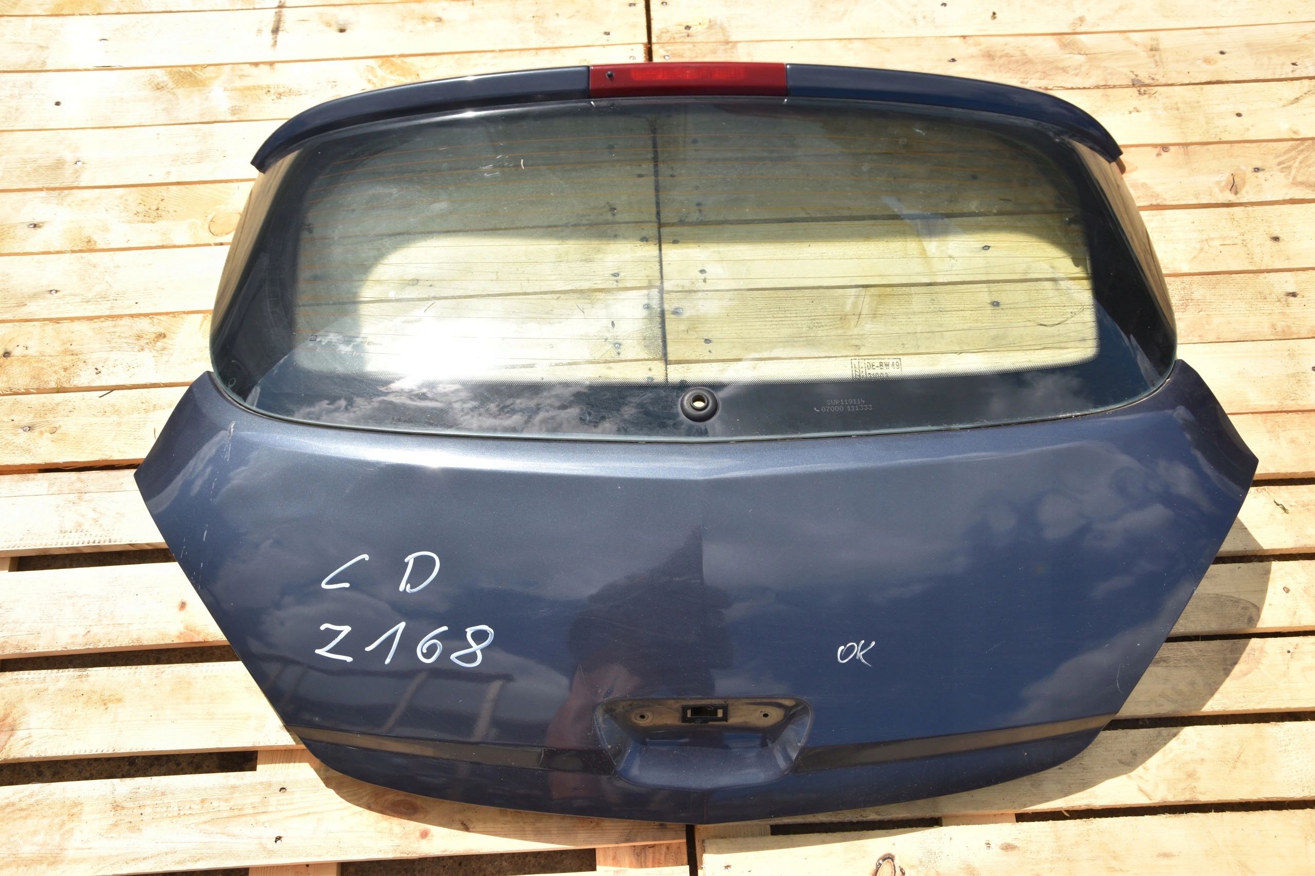 OPEL CORSA D boot door KOD LAKIERU Z168 unprotected 3D