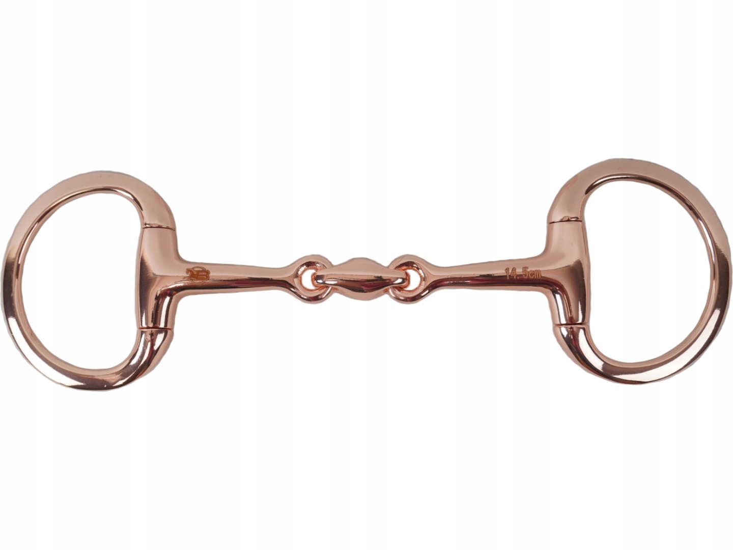 Wędzidło oliwkowe podwójnie łamane Rose Gold Balotade 14,5 cm