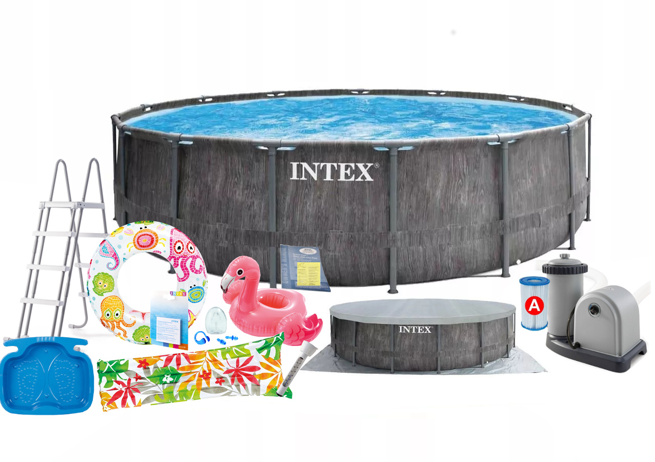 

Intex 26744 15w1 Basen Stelażowy 549x122cm