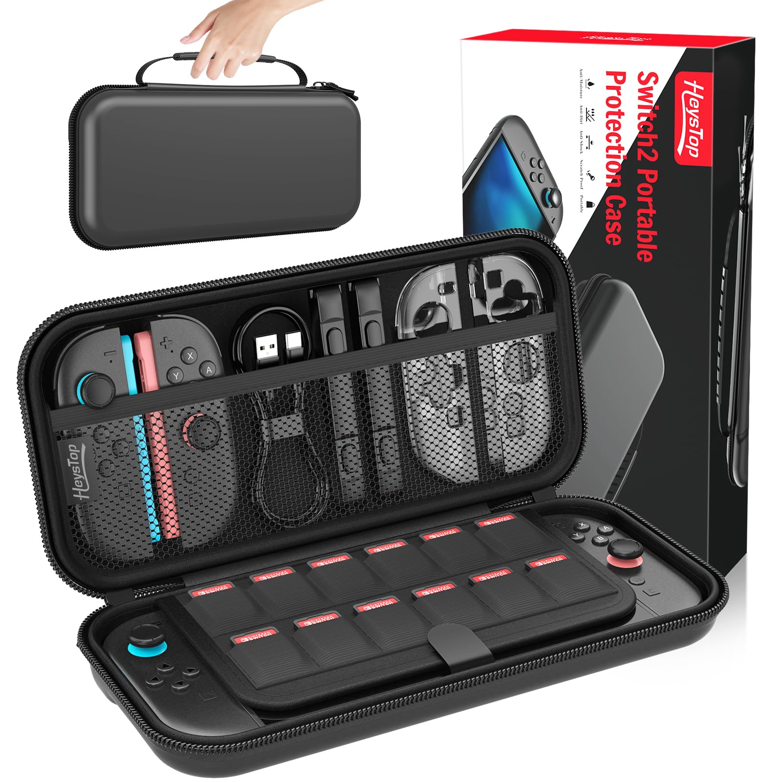 Futerał Nintendo Switch 2 Hard Case Walizka na Akcesoria