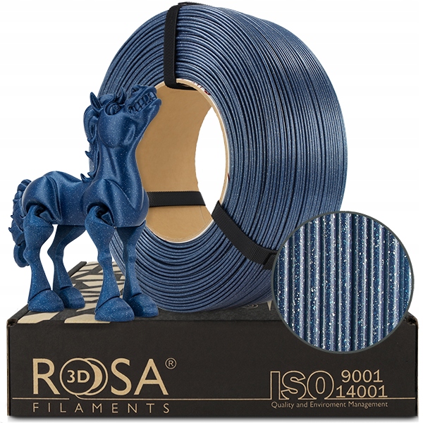 Filament Rosa3D ReFill Pla Galaxy Navy Blue Niebieski 1kg 1,75mm