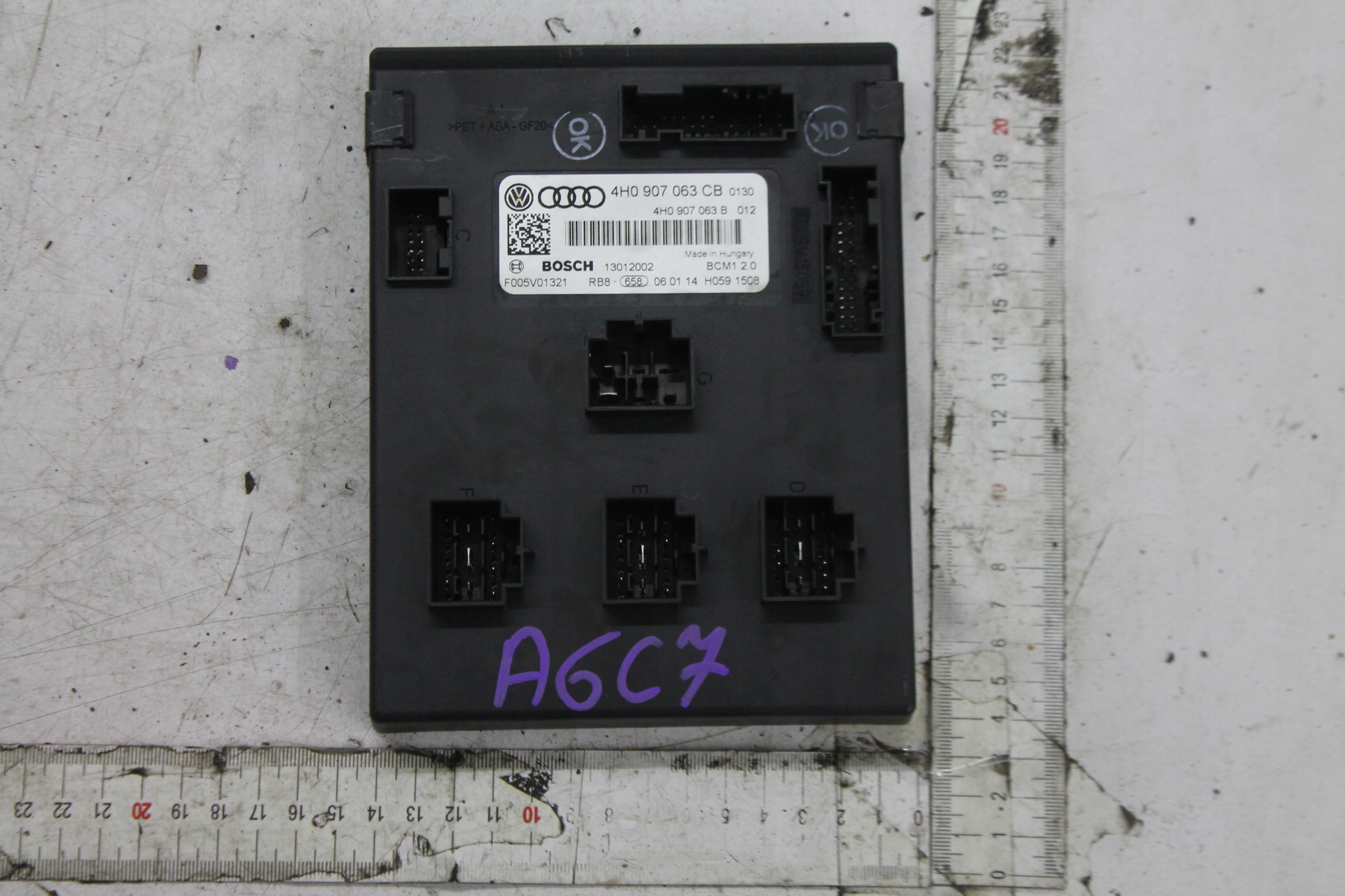 comfort control unit 4H0907063CB AUDI A6 C7 11-14