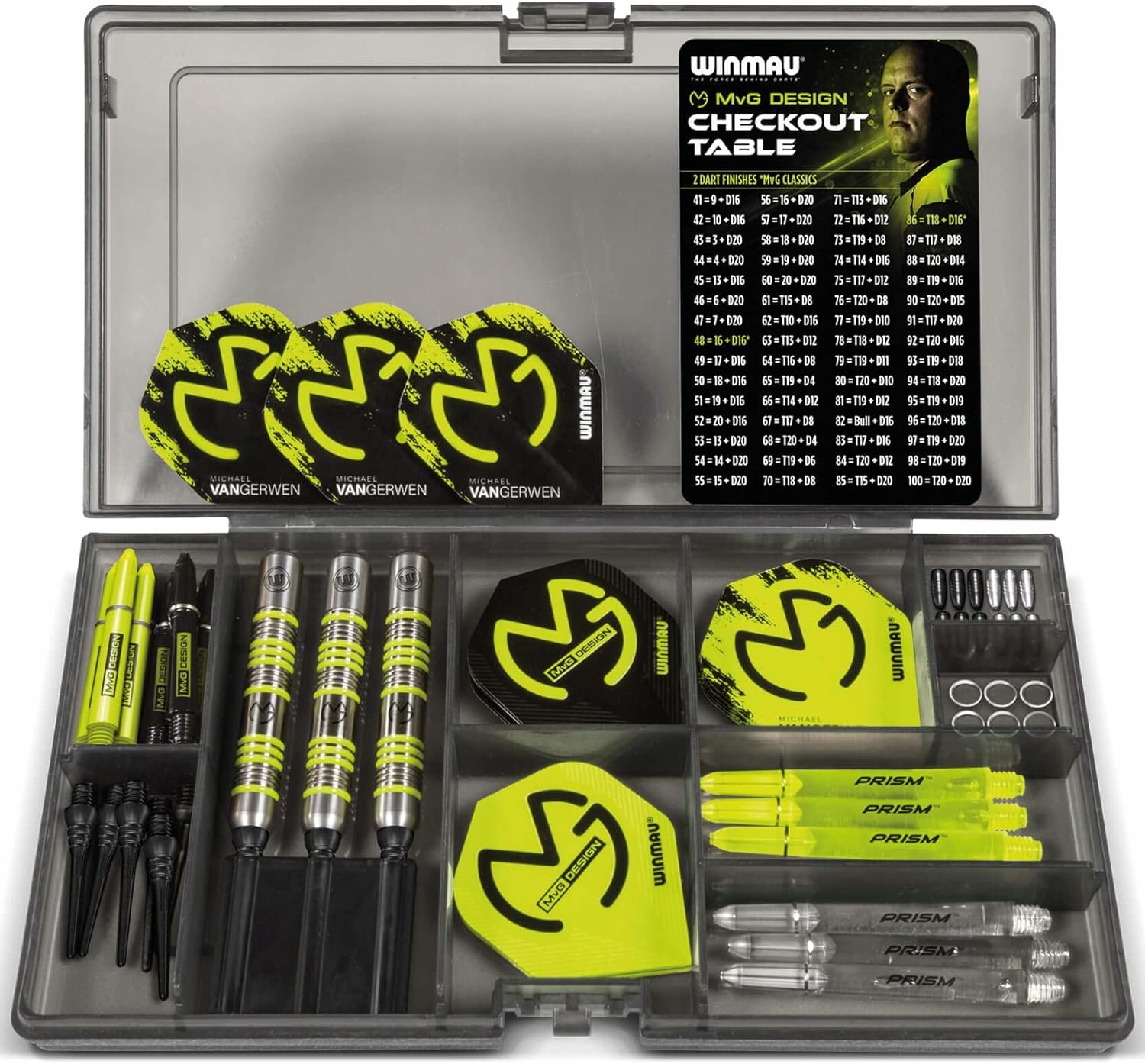 ZESTAW RZUTEK DO DARTA WINMAU MVG EAN (GTIN) 5023231014429