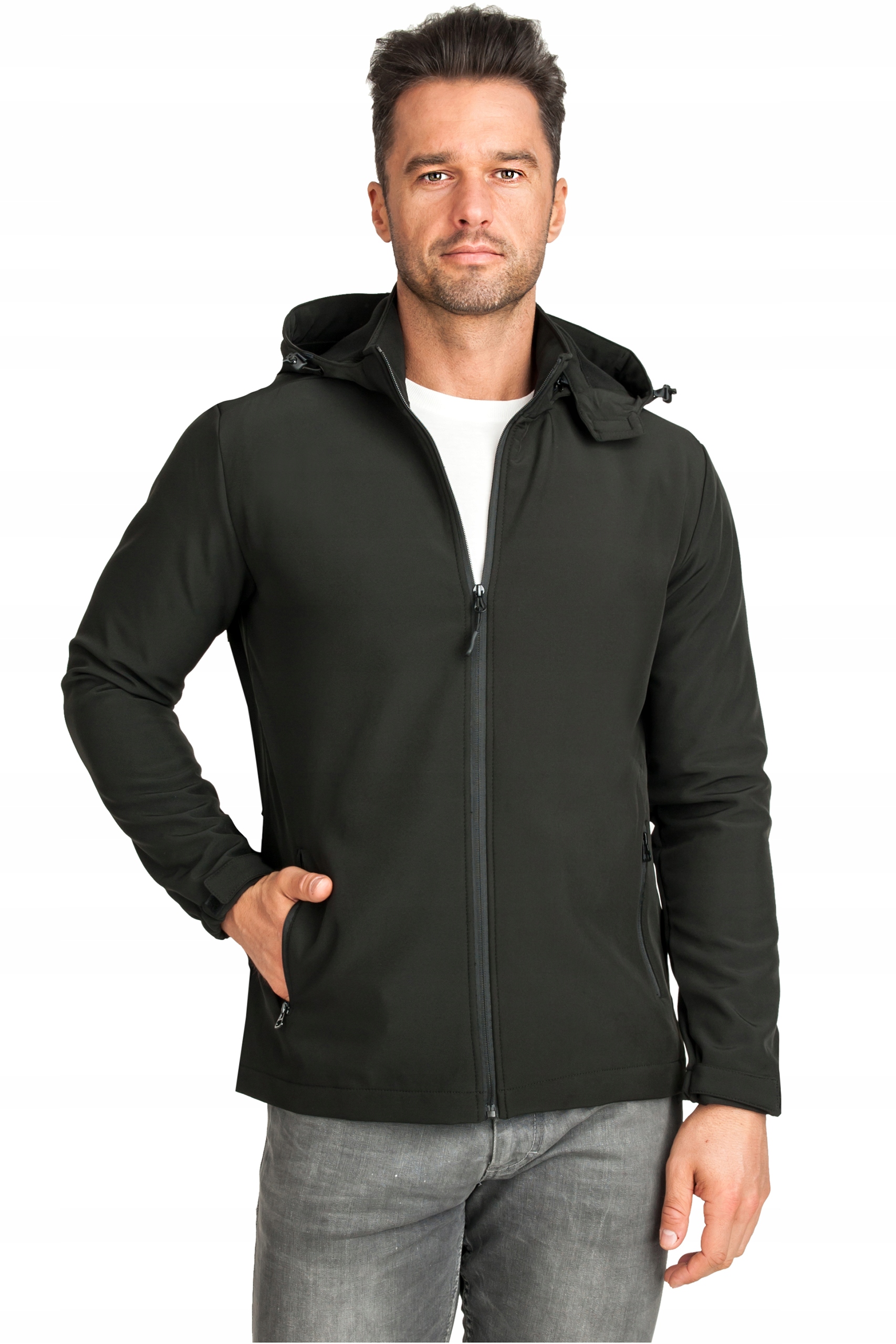 KURTKA WIOSENNA MĘSKA PRZEJŚCIOWA PUCHOWA BOMBERKA Wypełnienie syntetyczne