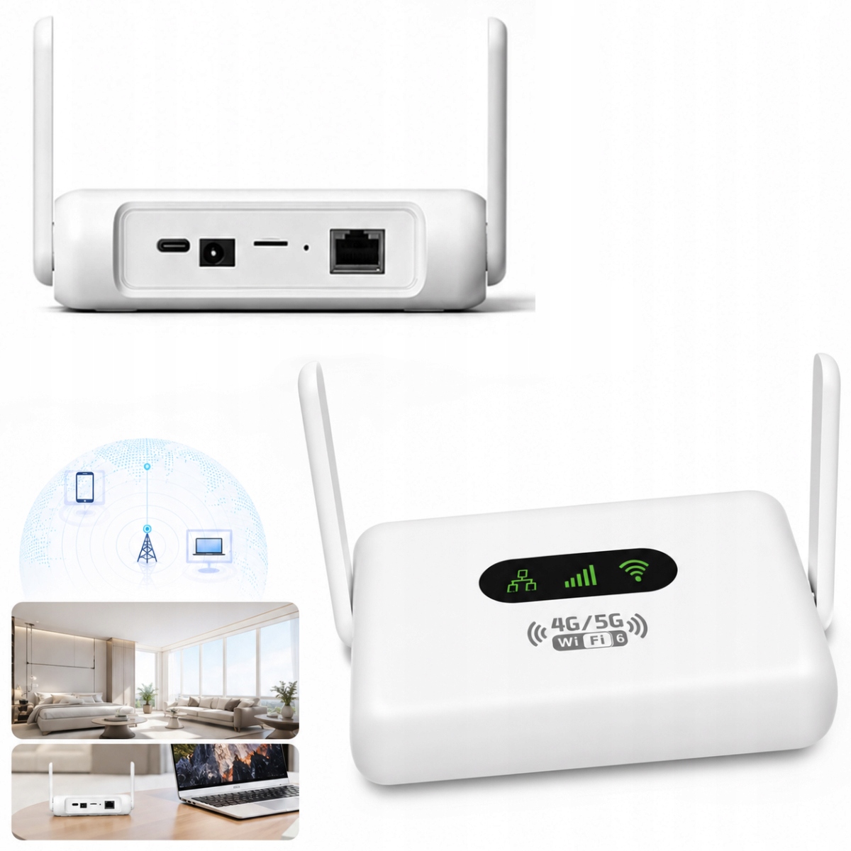 Router Wi-Fi z kartą Sim 4G Lte, przenośny