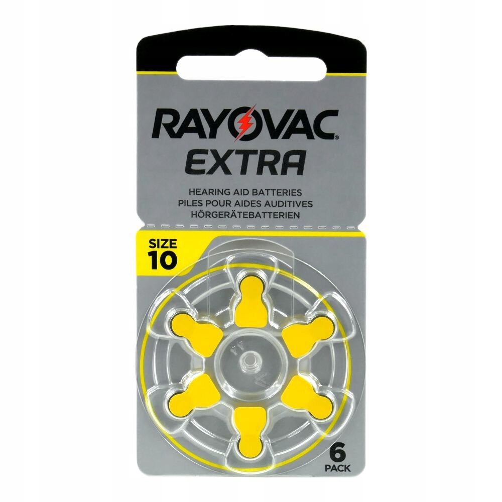 

6 x bat. do aparatów słuchowych Rayovac typ 10