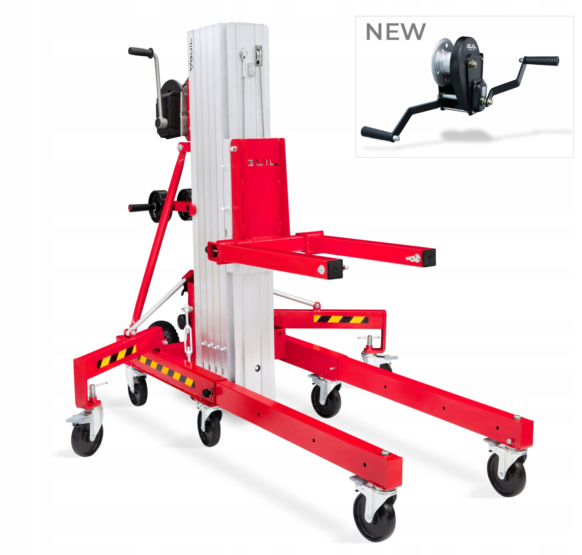 Podnośnik towarowy GUIL Toro C-301/C: Udźwig do 340kg, Wysokość do 3,85m