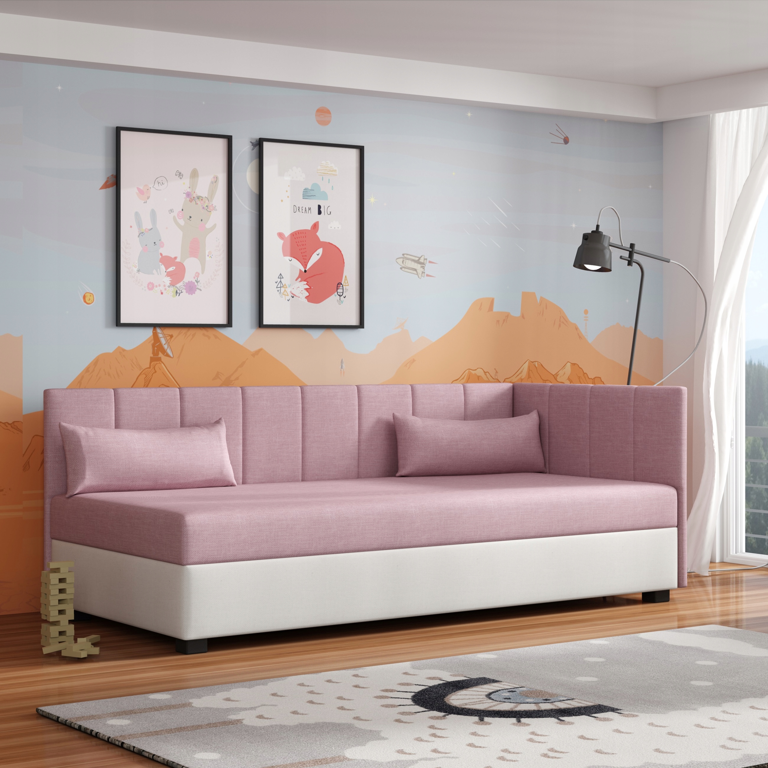 Postel gauč pro mládež s matrací 120x195 Adel+