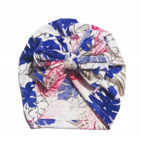 

Turban Czapka Dla Dziewczynki Z Kokardą Kwiaty
